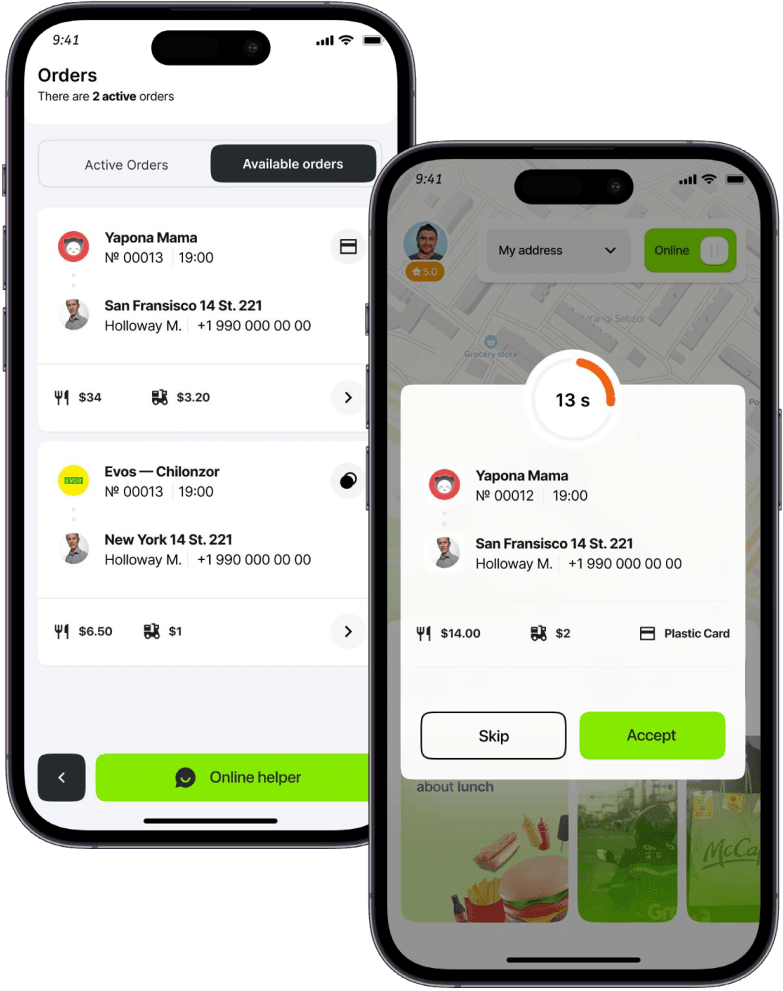 grocery courier app