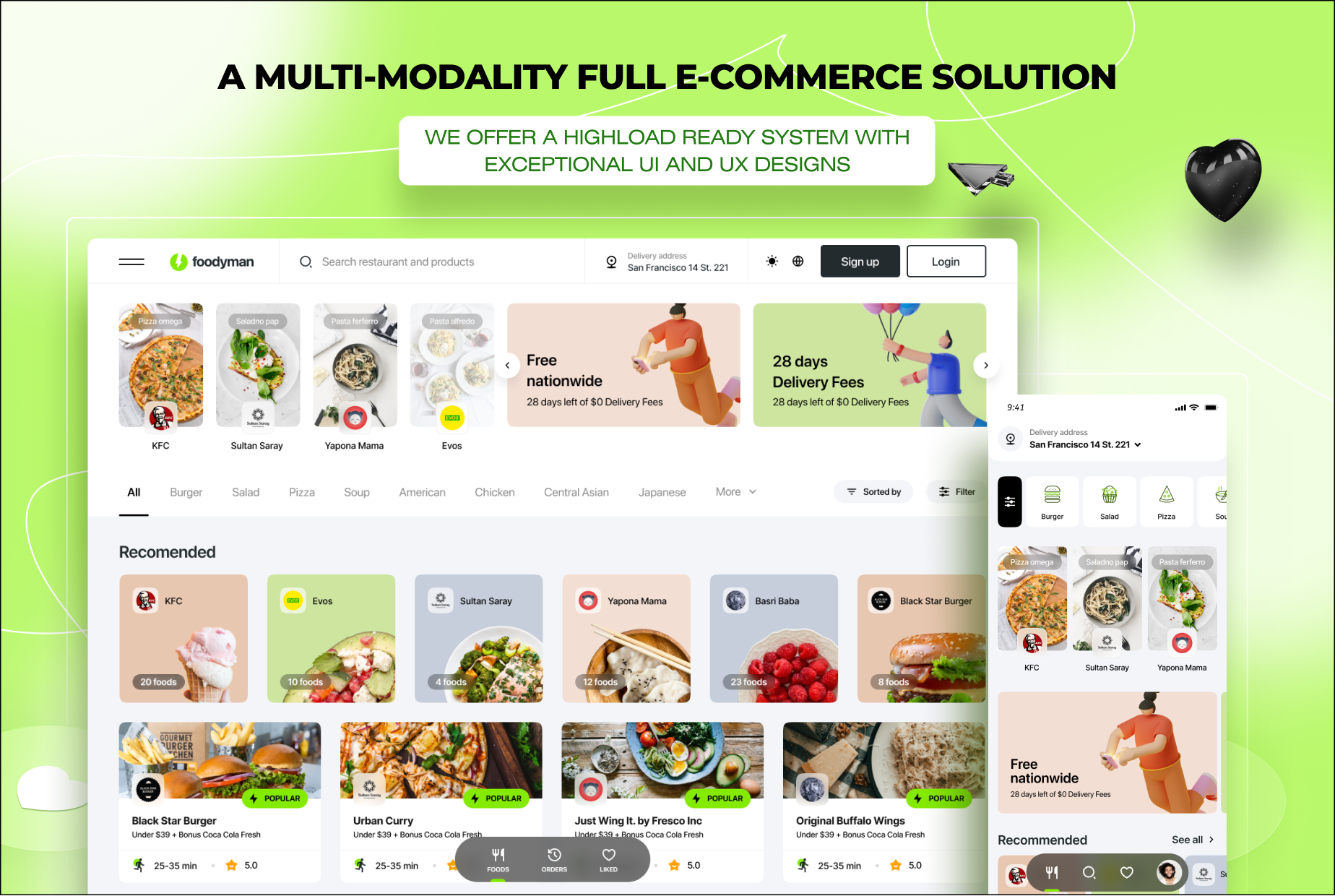 Foodyman - Marché de la commande et de la livraison d'aliments et d'épicerie (site Web et application client (iOS et Android)) - 9