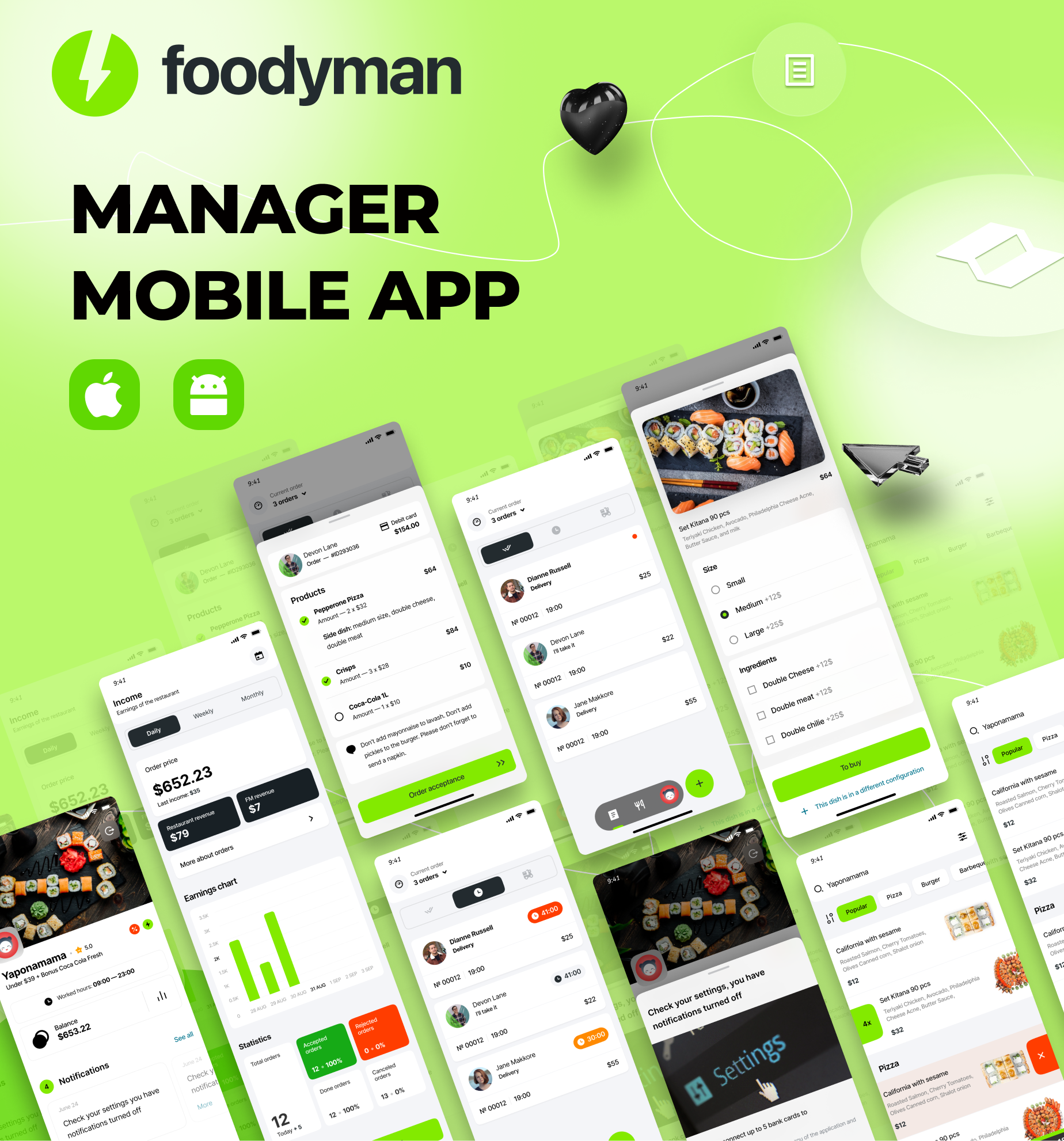 Foodyman - Restaurant and Grocery Vendor App (iOS&Android) - 5