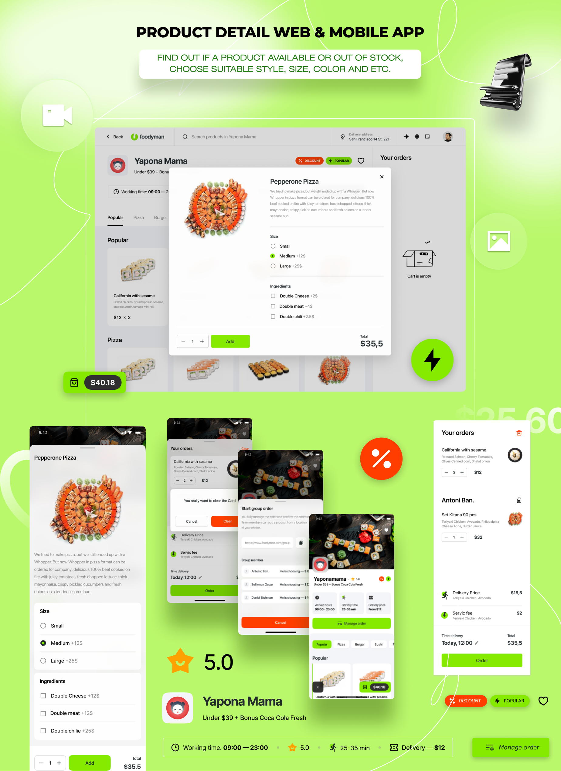 Foodyman - Marché de la commande et de la livraison d'aliments et d'épicerie (site Web et application client (iOS et Android)) - 15