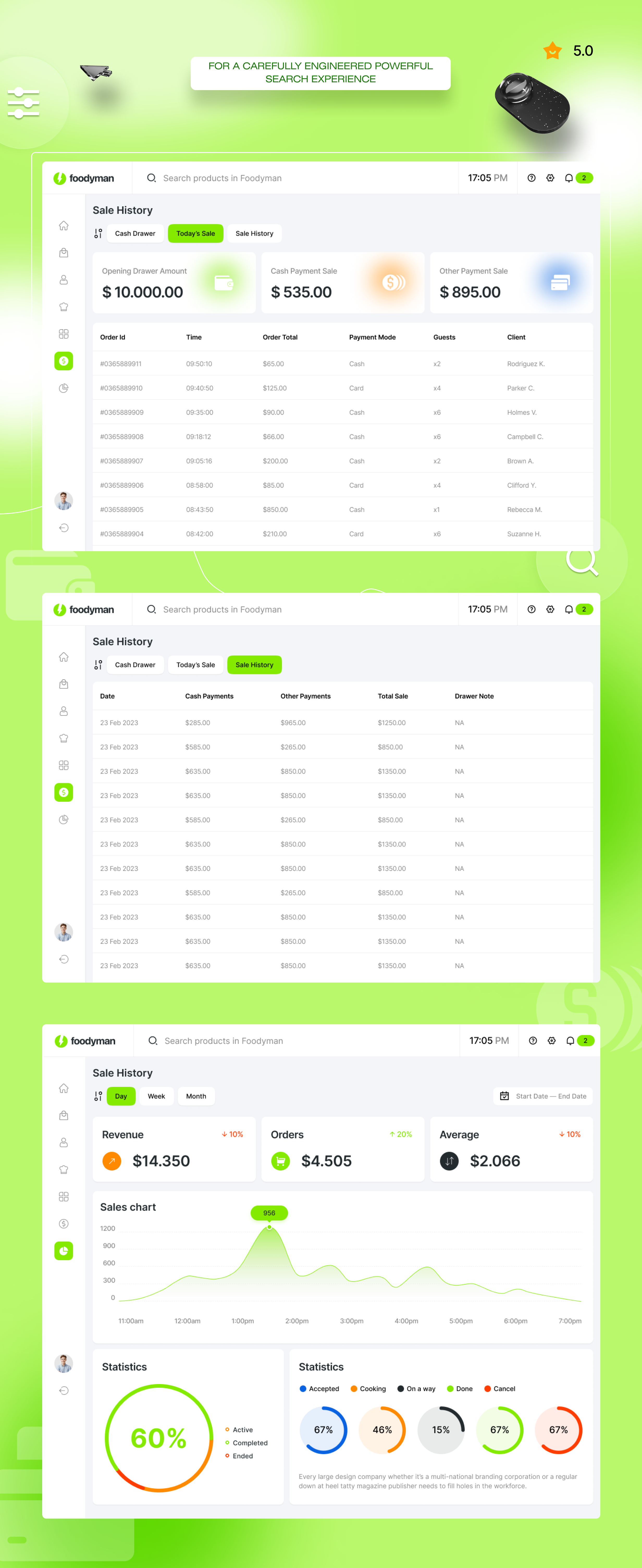 Foodyman Single POS + Dapur + Reservasi Meja + Aplikasi Pelayan (iOS, Android, Desktop) - 8